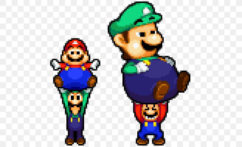 Mario & Luigi: Superstar Saga Mario & Luigi: Bowser's Inside Story Mario & Luigi: Dream Team, PNG, 500x500px, Mario, Art, Artwork, Bowser, Christmas Download Free