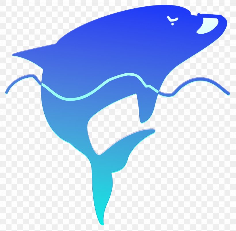 Dolphin, PNG, 2465x2415px, Illustrator, Artwork, Azure, Beak, Blue Download Free