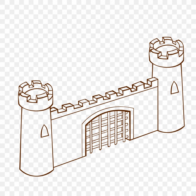 Fortified Gateway Clip Art, PNG, 2400x2400px, Fortified Gateway, Area, Gate, Line Art, Material Download Free