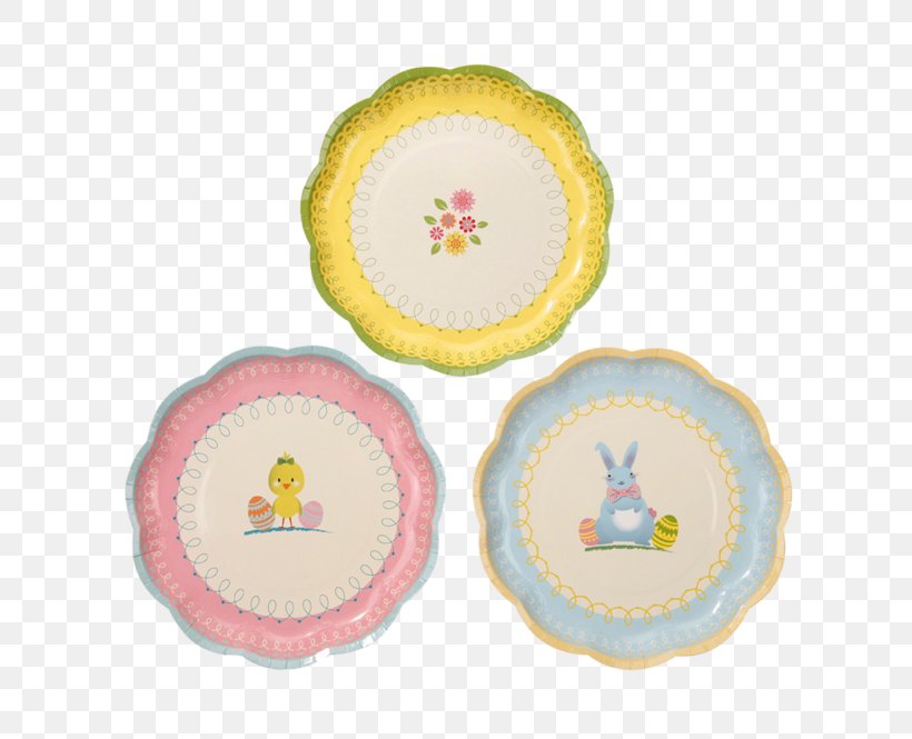 Easter Bunny Plate Tableware Party, PNG, 665x665px, Easter, Birthday, Cloth Napkins, Dishware, Easter Bunny Download Free