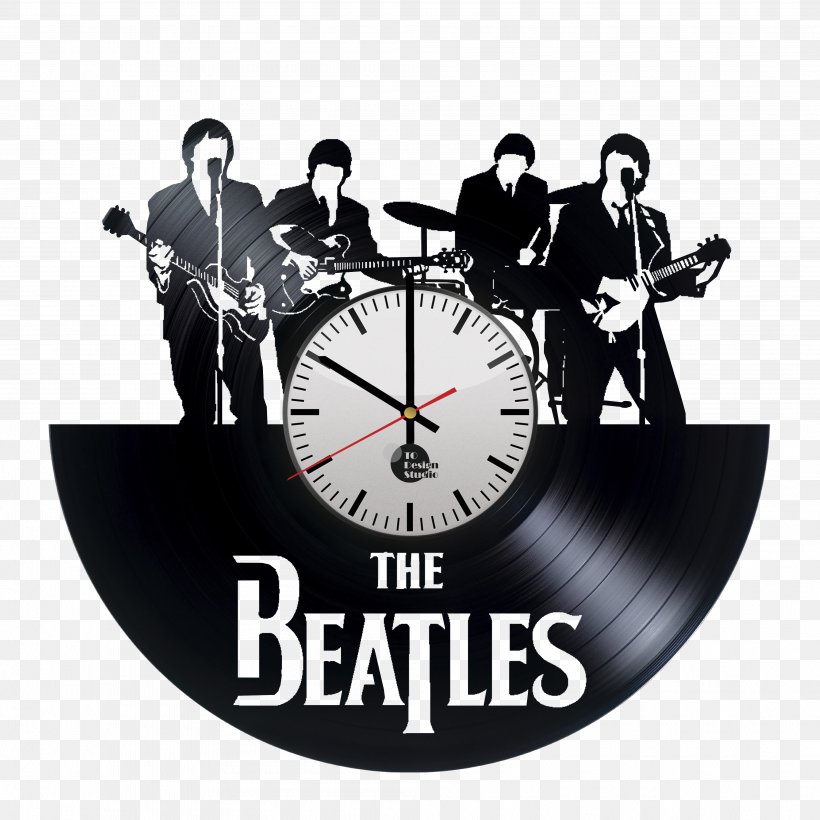 The Beatles Phonograph Record Quartz Clock Vinyl Group, PNG, 4016x4016px, Watercolor, Cartoon, Flower, Frame, Heart Download Free