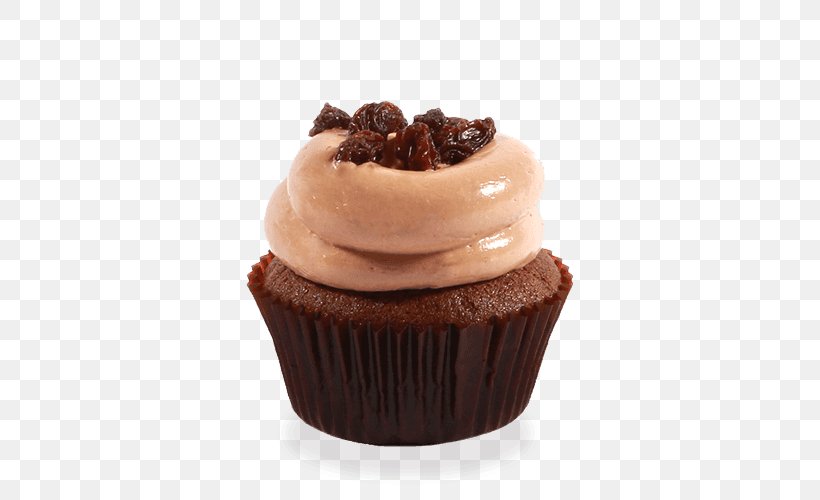 Cupcake Ganache Fudge S'more Chocolate Truffle, PNG, 500x500px, Cupcake, Biscuits, Buttercream, Cake, Caramel Download Free