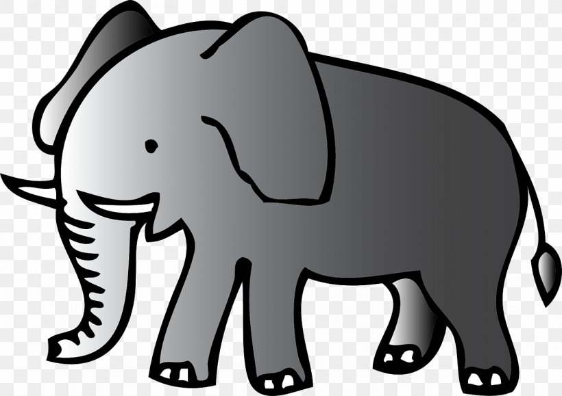 Elephant Free Content Clip Art, PNG, 1280x904px, Elephant, African Elephant, Black And White, Carnivoran, Cartoon Download Free