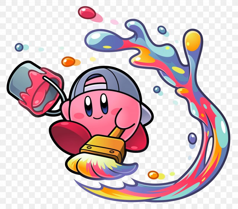 Kirby's Dream Collection Kirby Super Star Wii U, PNG, 3020x2647px, Kirby, Area, Art, Artwork, Decal Download Free