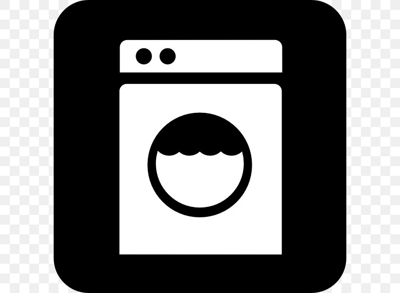 Laundry Symbol Washing Machines Clothes Dryer, PNG, 600x600px, Laundry, Black, Black And White, Brand, Cleaning Download Free