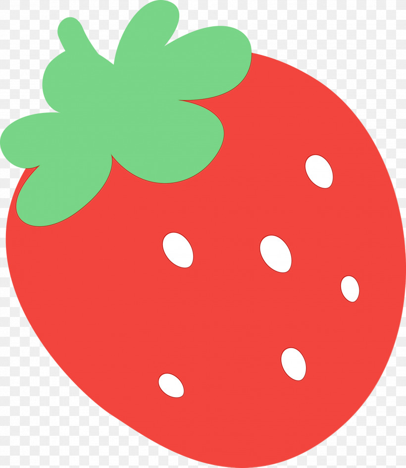 Polka Dot, PNG, 2602x3000px, Strawberry, Cartoon Strawberry, Fruit, Leaf, Paint Download Free