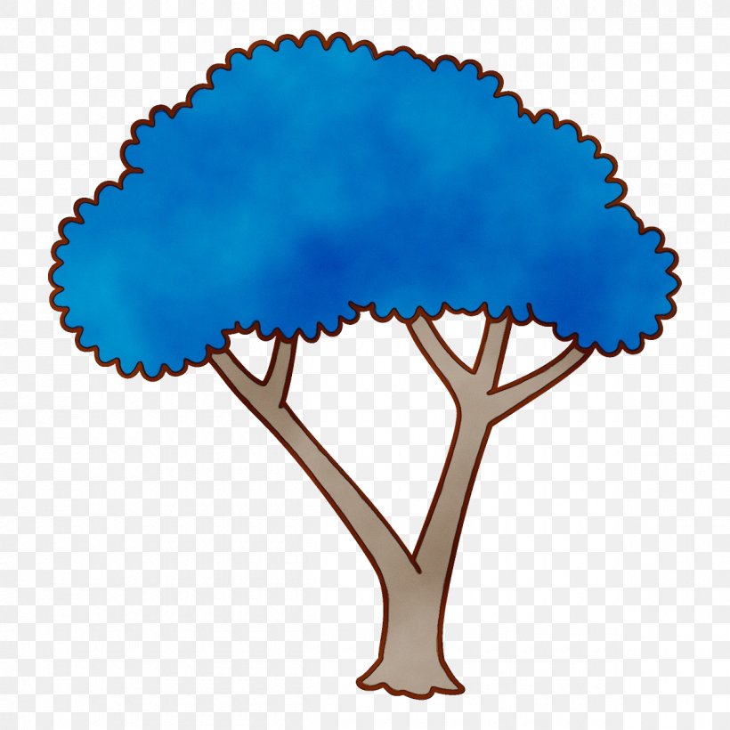 Blue Turquoise Tree Electric Blue Plant, PNG, 1200x1200px, Watercolor, Blue, Electric Blue, Paint, Plant Download Free