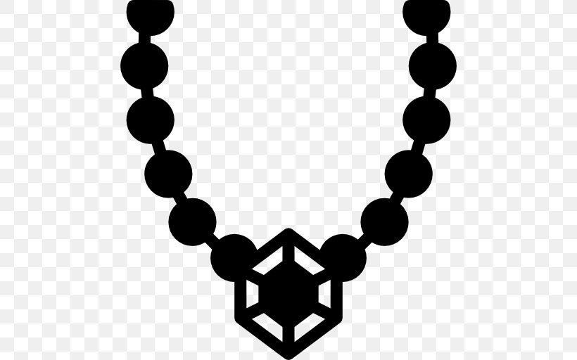 Black And White Necklace Black, PNG, 512x512px, Clothing Accessories, Black, Black And White, Body Jewelry, Clothing Download Free