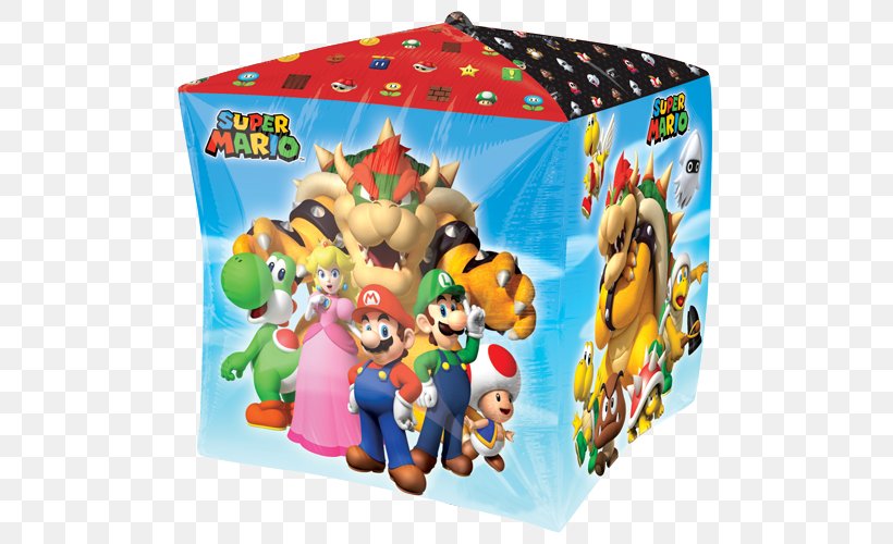 Super Mario Advance 4: Super Mario Bros. 3 Super Mario World, PNG, 500x500px, Mario Bros, Balloon, Birthday, Luigi, Mario Download Free