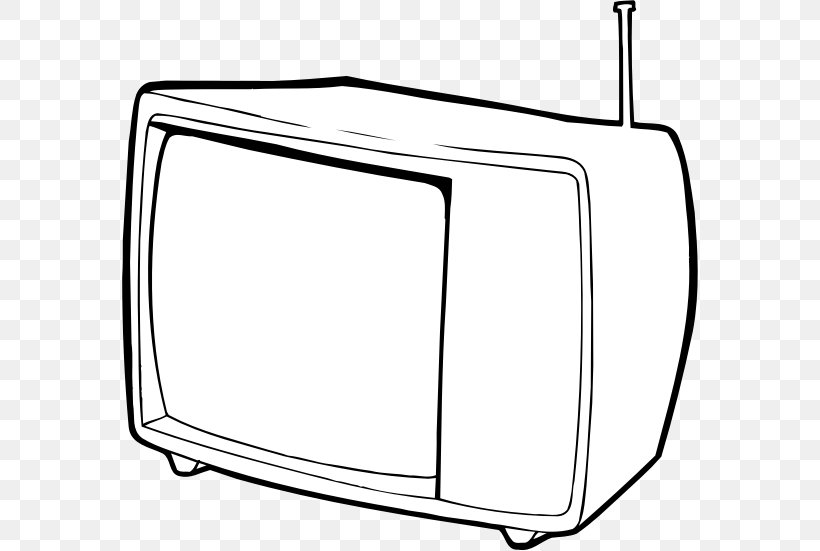 Black And White Television Line Art Clip Art, PNG, 576x551px, Black And White, Area, Auto Part, Automotive Lighting, Black Download Free