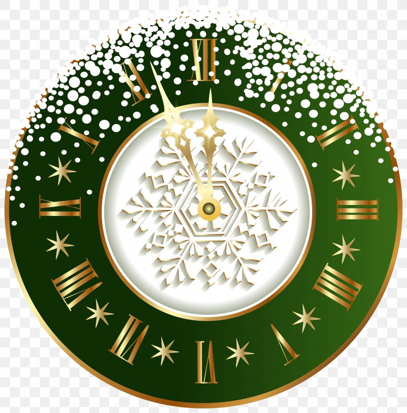New Year's Day Clock Clip Art, PNG, 5867x5954px, New Year, Christmas, Christmas Decoration, Christmas Ornament, Decor Download Free