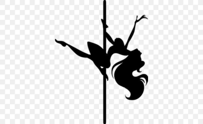 Pole Dance Pole Vault Black-and-white Silhouette Clip Art, PNG, 500x500px, Pole Dance, Blackandwhite, Logo, Plant, Pole Vault Download Free