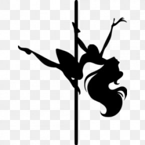 Logo Plant - Pole Dance Pole Vault Black-and-white Silhouette Clip Art PNG