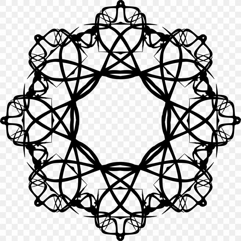 Rosette Black And White Drawing Clip Art, PNG, 2403x2400px, Rosette, Art, Black And White, Drawing, Islamic Art Download Free