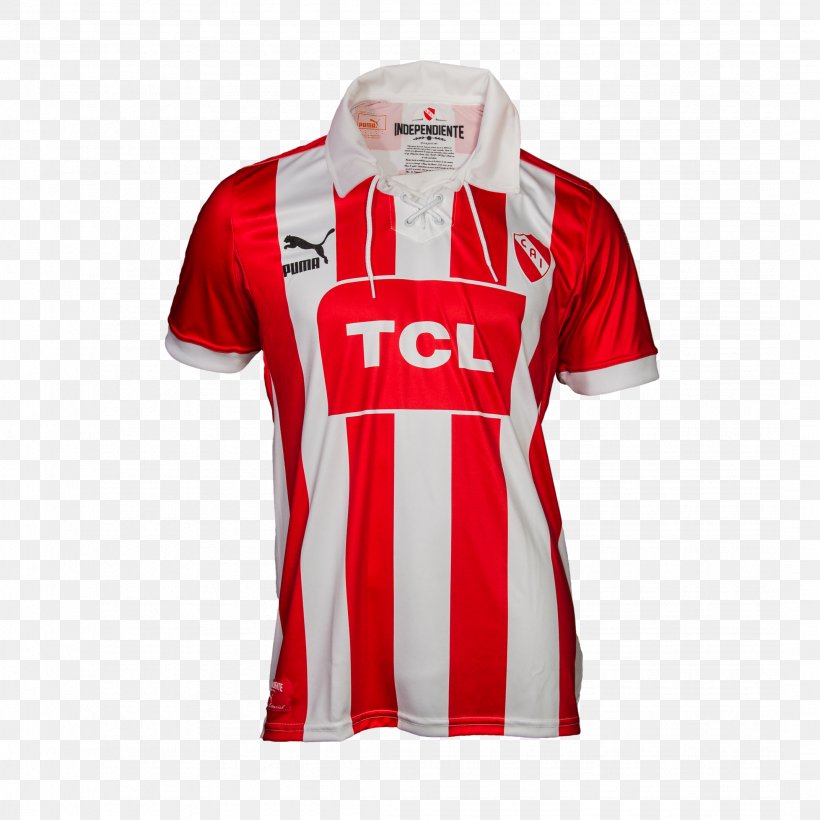 T-shirt Club Atlético Independiente Puma White Red, PNG, 2144x2145px, Tshirt, Active Shirt, Adidas, Boot, Clothing Download Free