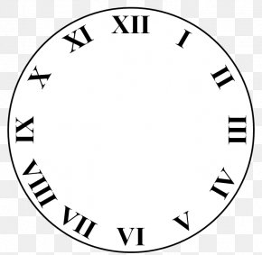 Clock Face Roman Numerals Numerical Digit Clip Art, PNG, 1024x1024px ...