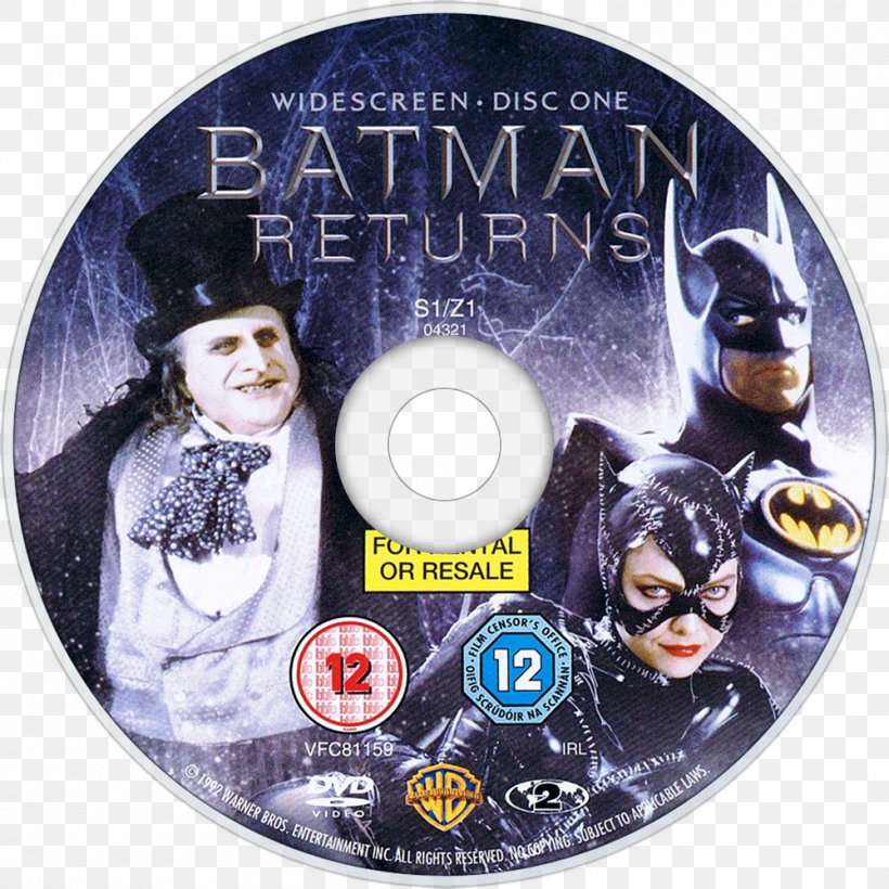 Batman Film Series Compact Disc Blu-ray Disc DVD, PNG, 1000x1000px, Batman, Batman Film Series, Batman Returns, Bluray Disc, Compact Disc Download Free