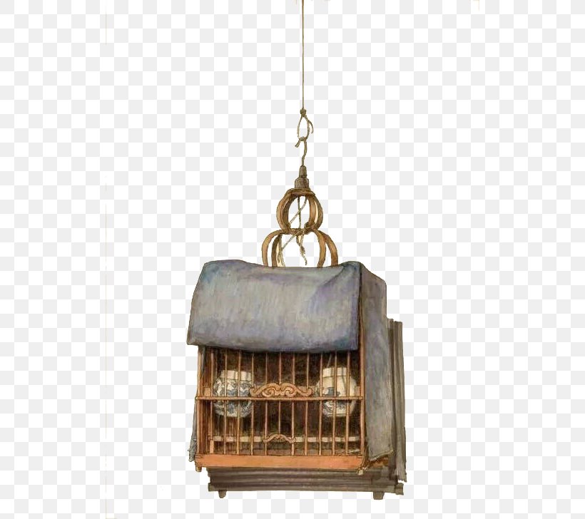 Birdcage U5efau7b51u753b: U9ea6u514bu7b14u8868u73b0 Creative Work, PNG, 524x728px, Birdcage, Art, Cage, Ceiling Fixture, Chandelier Download Free