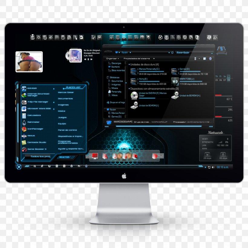 Computer Monitors Computer Software Personal Computer Display Device Technology, PNG, 1024x1024px, Computer Monitors, Computer, Computer Hardware, Computer Monitor, Computer Software Download Free