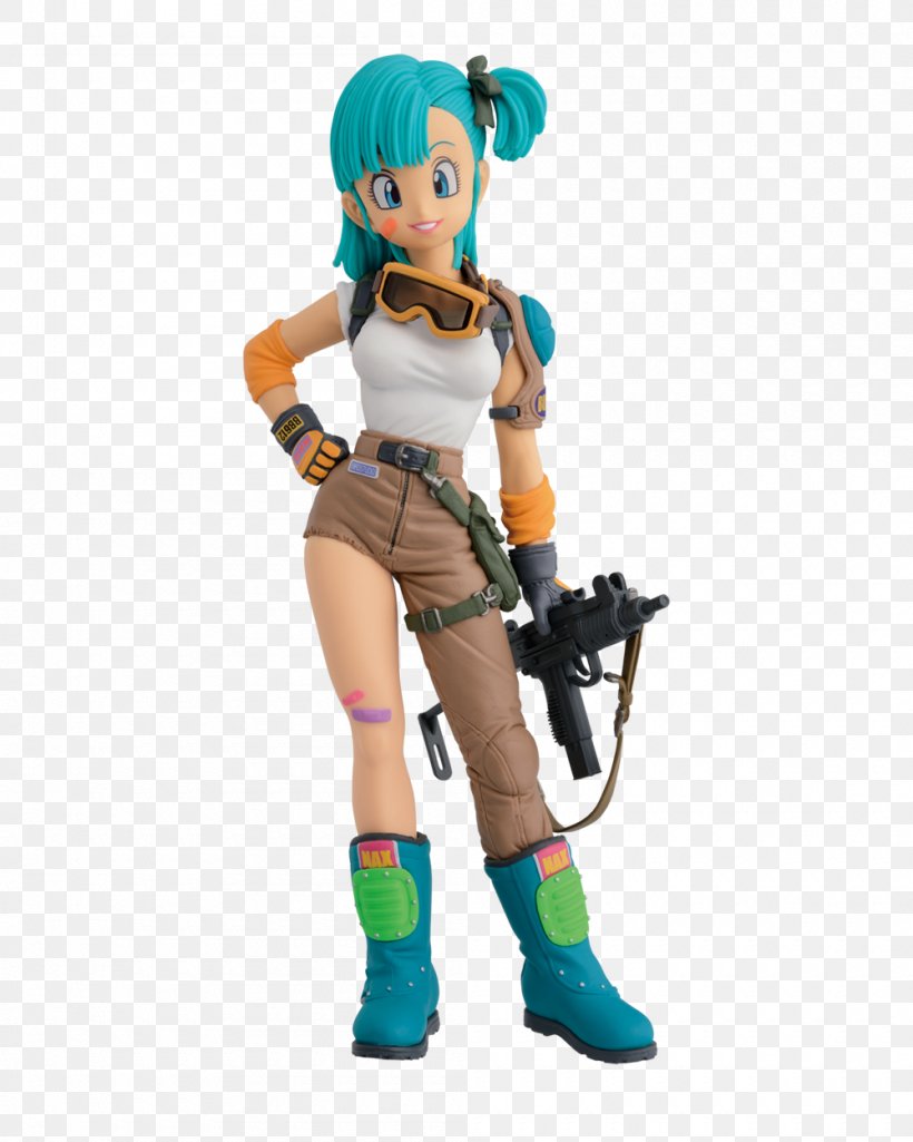 Bulma Goku Action & Toy Figures Dragon Ball Chi-Chi, PNG, 1000x1250px, Watercolor, Cartoon, Flower, Frame, Heart Download Free