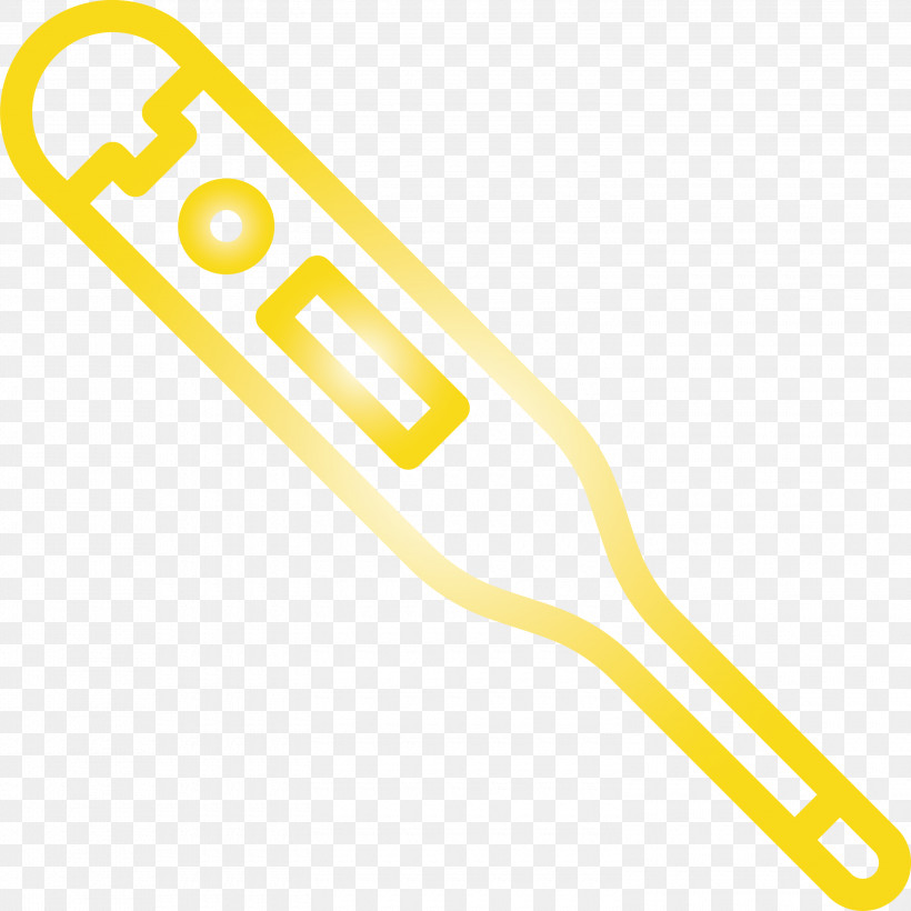 Thermometer Fever COVID, PNG, 3000x3000px, Thermometer, Covid, Fever, Line, Yellow Download Free