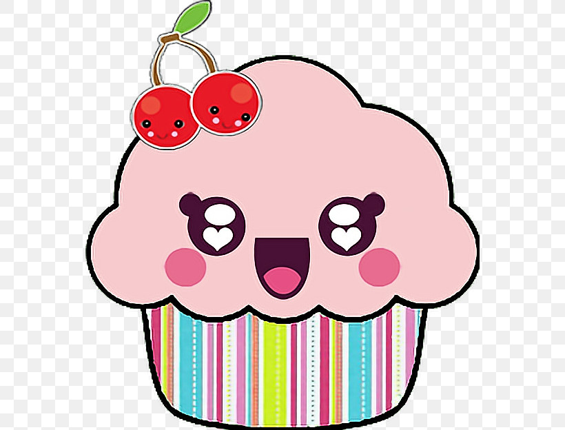 Pink Baking Cup Cartoon Cupcake Cake, PNG, 572x624px, Pink, Baking Cup, Cake, Cartoon, Cupcake Download Free