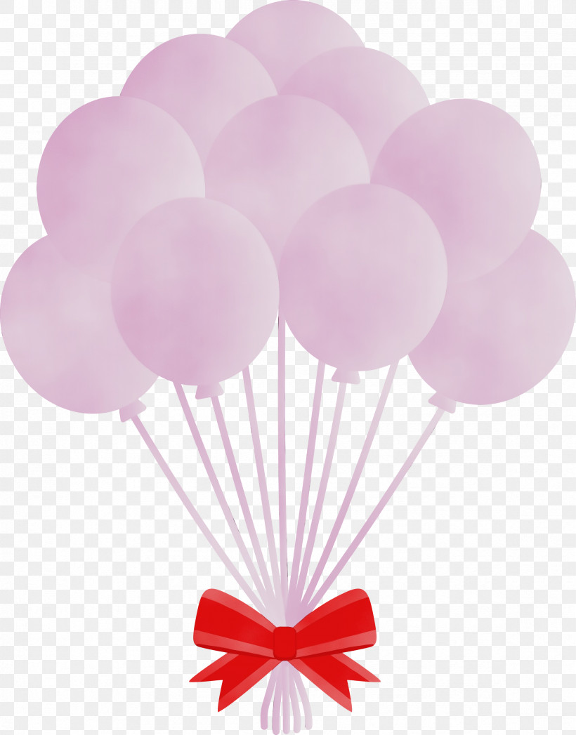 Pink Balloon Magenta, PNG, 2349x3000px, Balloon, Magenta, Paint, Pink, Watercolor Download Free