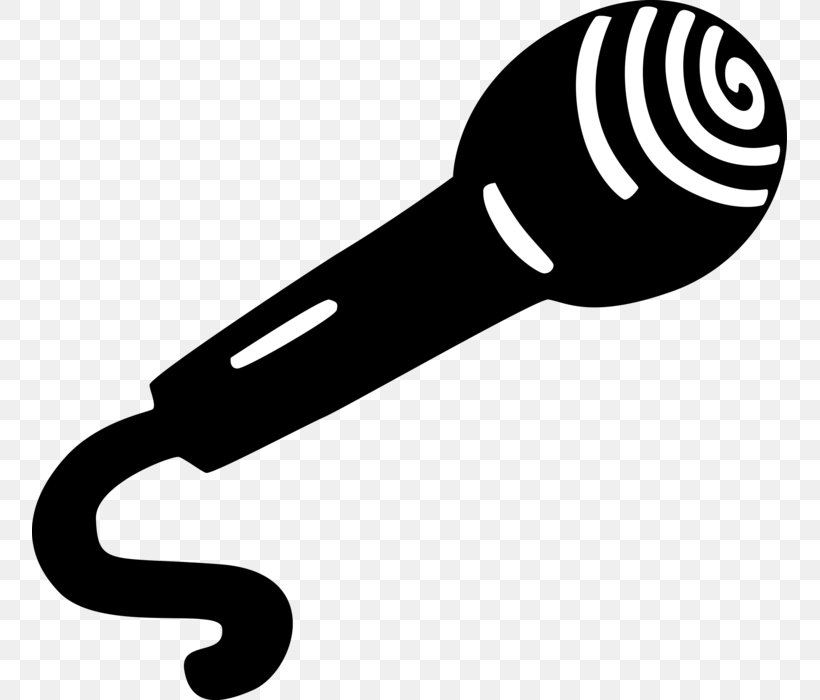 Microphone Clip Art Illustration Image Vector Graphics, PNG, 755x700px, Microphone, Artwork, Audio, Audio Equipment, Black And White Download Free