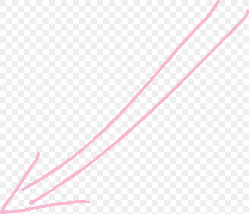 Pink Line, PNG, 3000x2581px, Hand Drawn Arrow, Line, Paint, Pink, Watercolor Download Free