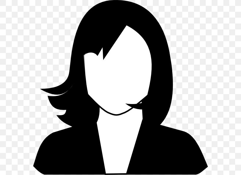 Woman Female Free Content Clip Art, PNG, 594x595px, Woman, Artwork, Black, Black And White, Communication Download Free