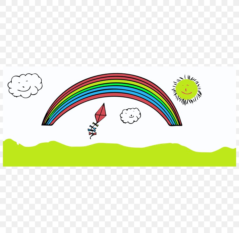 Cartoon Rainbow Clip Art, PNG, 800x800px, Cartoon, Animation, Area, Drawing, Free Content Download Free