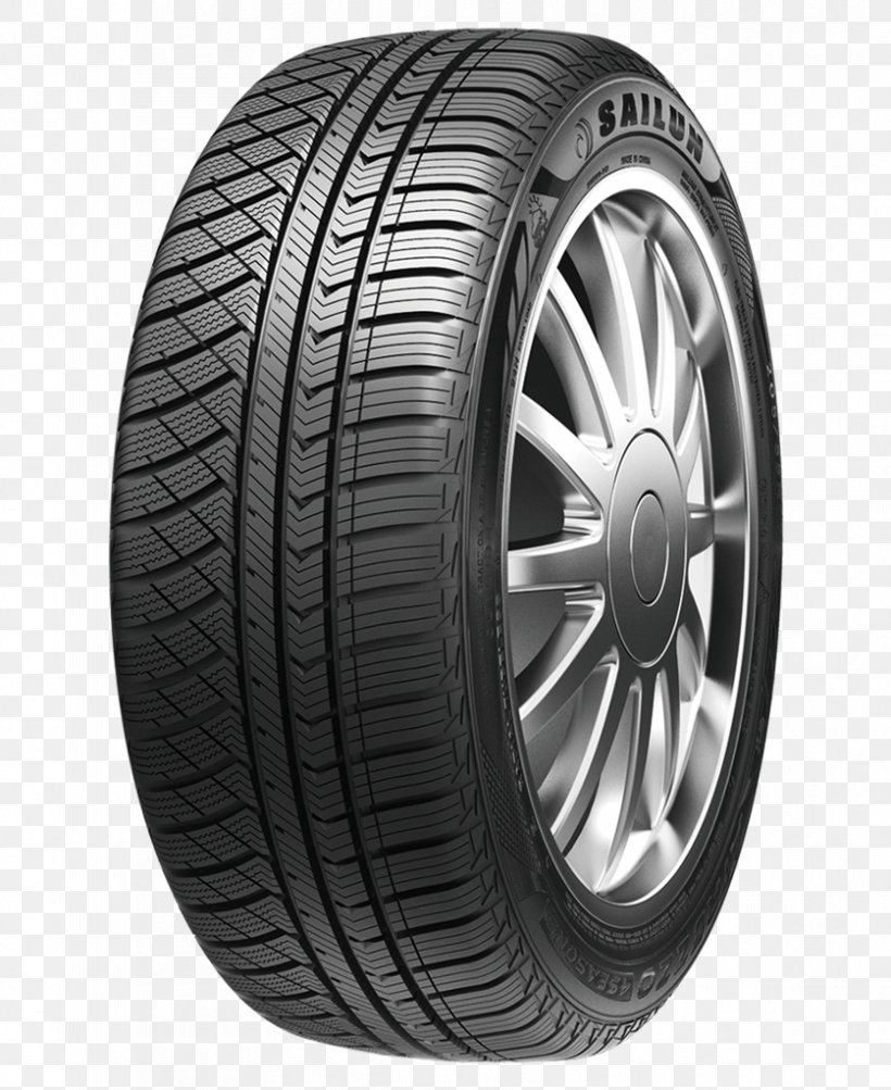 Car All Season Tire Natural Rubber Tyre Sailun Atrezzo 4seasons XL BSW, PNG, 837x1024px, Car, All Season Tire, Allopneus, Apollo Vredestein Bv, Auto Part Download Free