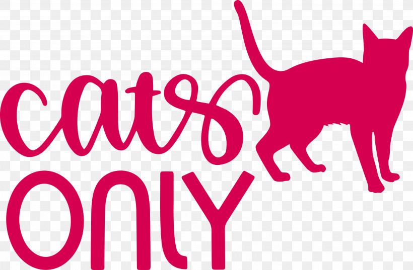 Cats Only Cat, PNG, 3000x1968px, Cat, Dog, Kitten, Logo, Meter Download Free