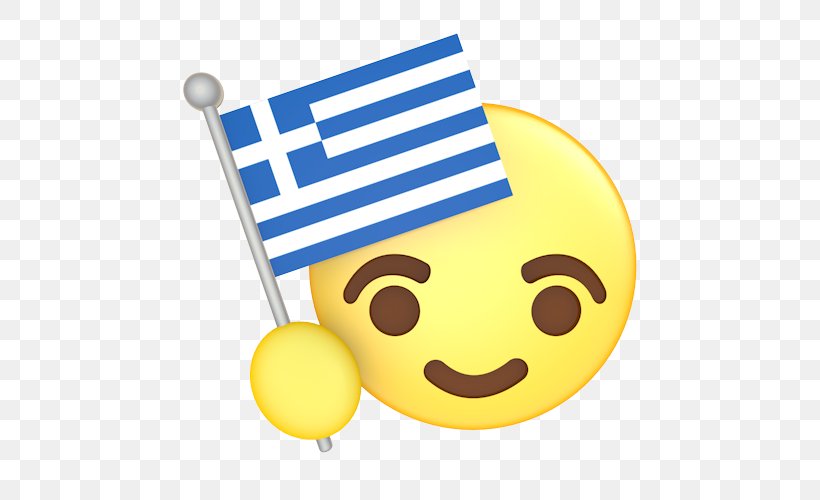 Flag Of Greece Greek Cuisine Clip Art, PNG, 500x500px, Flag Of Greece, Emoticon, Flag, Flag Day, Flag Of Canada Download Free