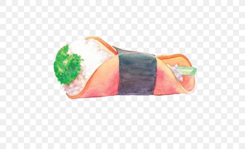 Bacon Roll Onigiri Breakfast Ham, PNG, 500x500px, Bacon, Bacon Roll, Breakfast, Colored Pencil, Dish Download Free