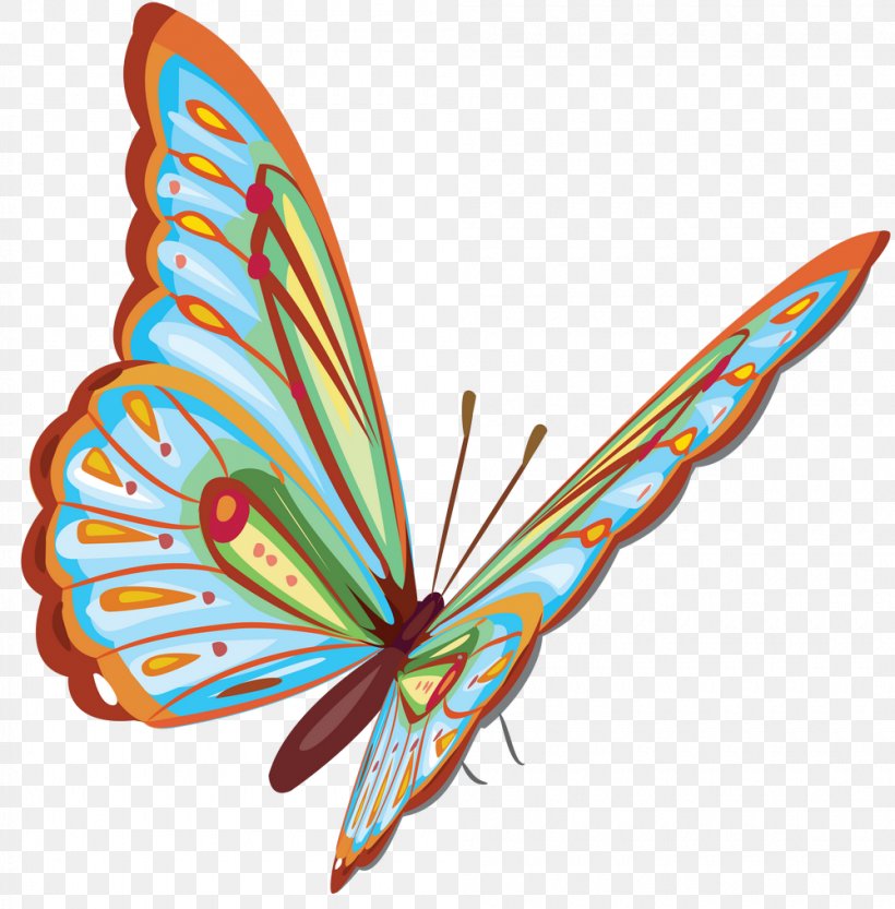 Butterfly Royalty-free Clip Art, PNG, 1000x1017px, Butterfly, Arthropod, Brush Footed Butterfly, Color, Drawing Download Free
