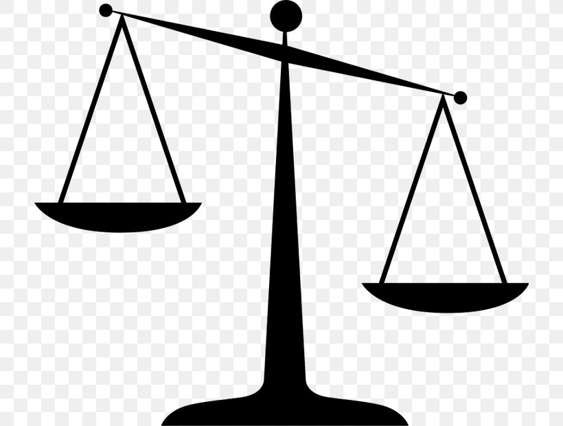Measuring Scales Measurement Justice Clip Art, PNG, 720x620px, Measuring Scales, Black And White, Clothing, Justice, Law Download Free