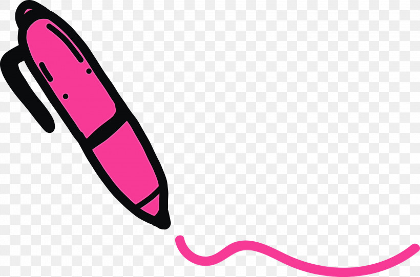 Pink M Line Meter, PNG, 3000x1986px, School Supplies, Back To School, Line, Meter, Paint Download Free