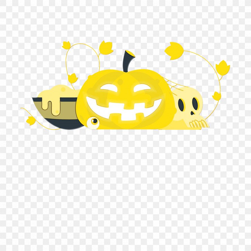 Logo Cartoon Yellow Line Text, PNG, 2000x2000px, Halloween, Cartoon, Geometry, Line, Logo Download Free