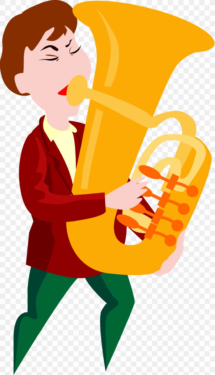 Musician Tuba Animation Royalty-free, PNG, 1086x1896px, Watercolor, Cartoon, Flower, Frame, Heart Download Free