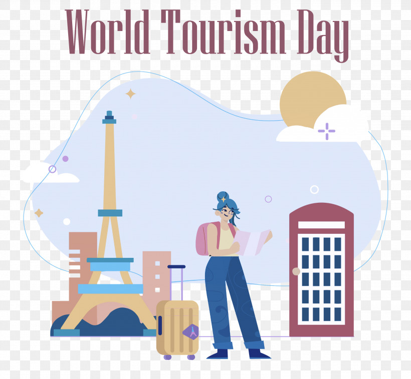 World Tourism Day, PNG, 3000x2772px, World Tourism Day, Cartoon, Drawing, Eiffel Tower, Free Offer Download Free