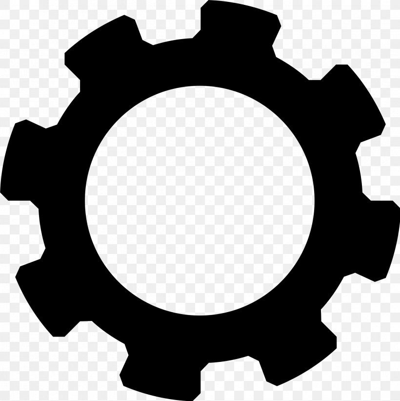 Black Gear Clip Art, PNG, 2395x2400px, Gear, Bicycle Gearing, Black And White, Black Gear, Hardware Accessory Download Free