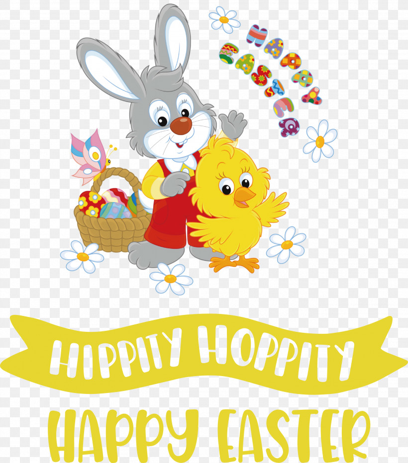 Happy Easter Day, PNG, 2638x3000px, Happy Easter Day, Biology, Easter Bunny, Flower, Meter Download Free