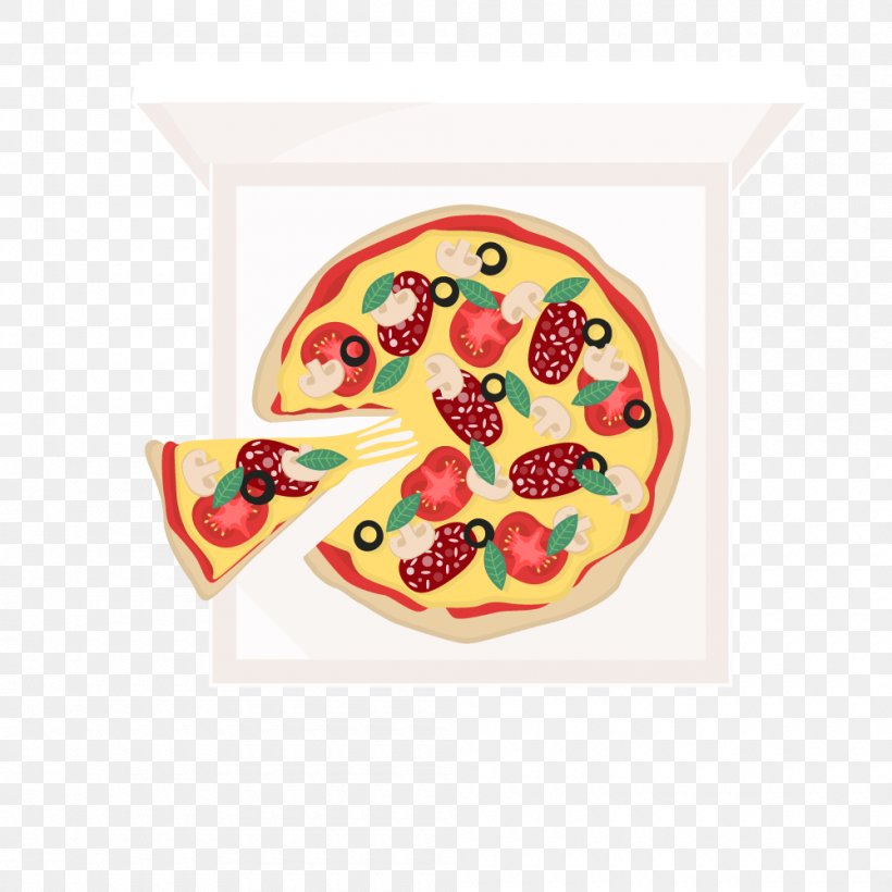 Pizza Take-out Euclidean Vector Restaurant, PNG, 1000x1000px, Pizza, Cuisine, Flat Design, Food, Pizza Box Download Free