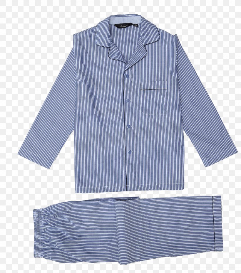 Pajamas Dress Shirt Clothing Sleeve Nightwear, PNG, 902x1024px, Pajamas, Bathrobe, Blue, Button, Clothing Download Free