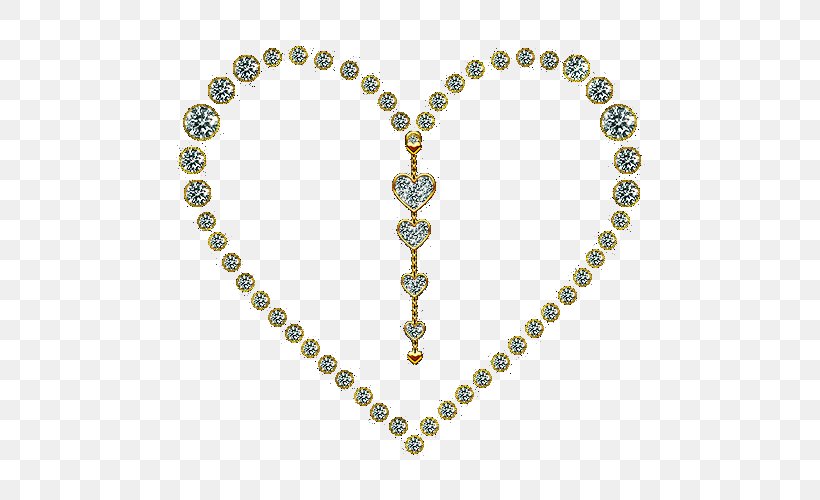Heart Vector Graphics Stock Photography Royalty-free Image, PNG, 500x500px, Heart, Bead, Body Jewelry, Broll, Chain Download Free