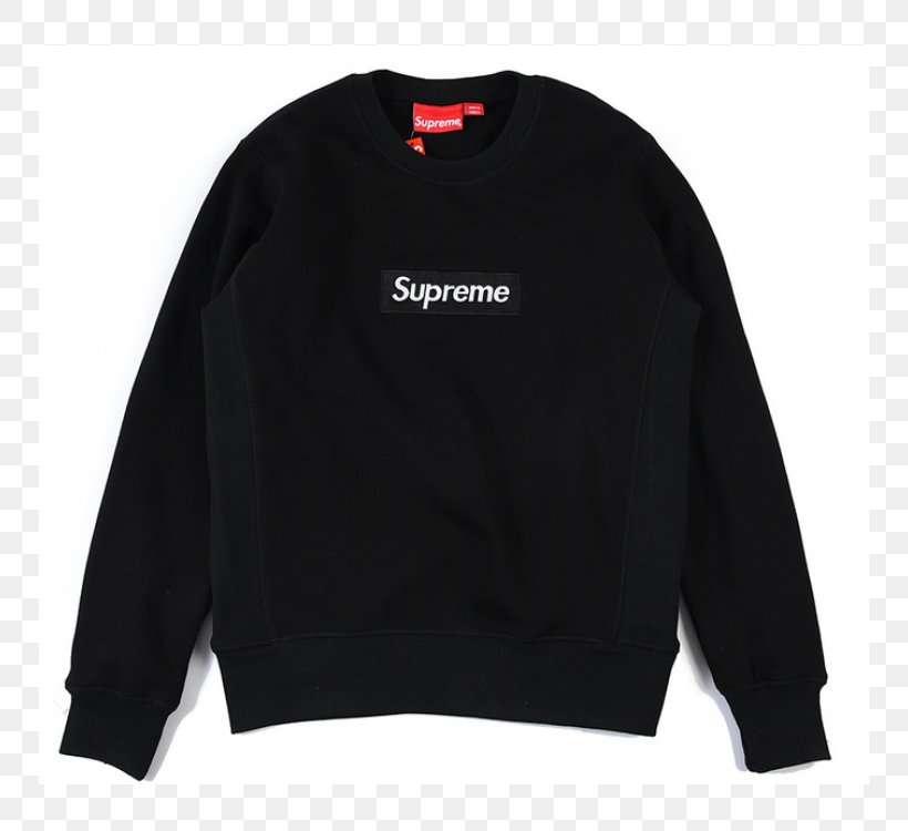 Hoodie T-shirt Supreme Crew Neck Sweater, PNG, 750x750px, Hoodie, Active Shirt, Black, Blue, Bluza Download Free