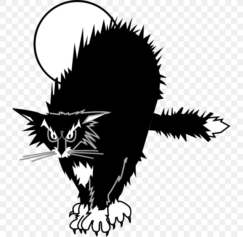 Cat Vector Graphics Drawing Clip Art, PNG, 736x800px, Cat, Black, Black And White, Black Cat, Carnivoran Download Free