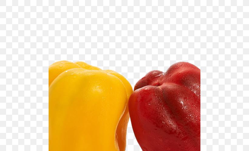 Chili Pepper Bell Pepper Organic Food Yellow Pepper Paprika, PNG, 500x500px, Watercolor, Cartoon, Flower, Frame, Heart Download Free