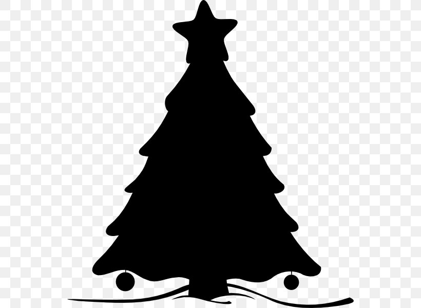 Clip Art Christmas Day Christmas Tree Santa Claus Image, PNG, 558x599px, Christmas Day, Blackandwhite, Christmas, Christmas Decoration, Christmas Ornament Download Free